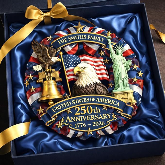 Celebrate America’s 250th – Personalized Patriotic doorplate for Your Home