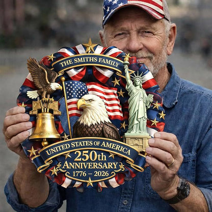 Celebrate America’s 250th – Personalized Patriotic doorplate for Your Home