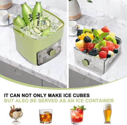 One-Click Ice in Seconds – No More Messy, Slow Ice Trays!