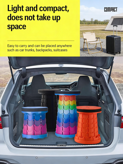 One Pull, One Twist – Adjustable, Sturdy, Go-Anywhere Stool