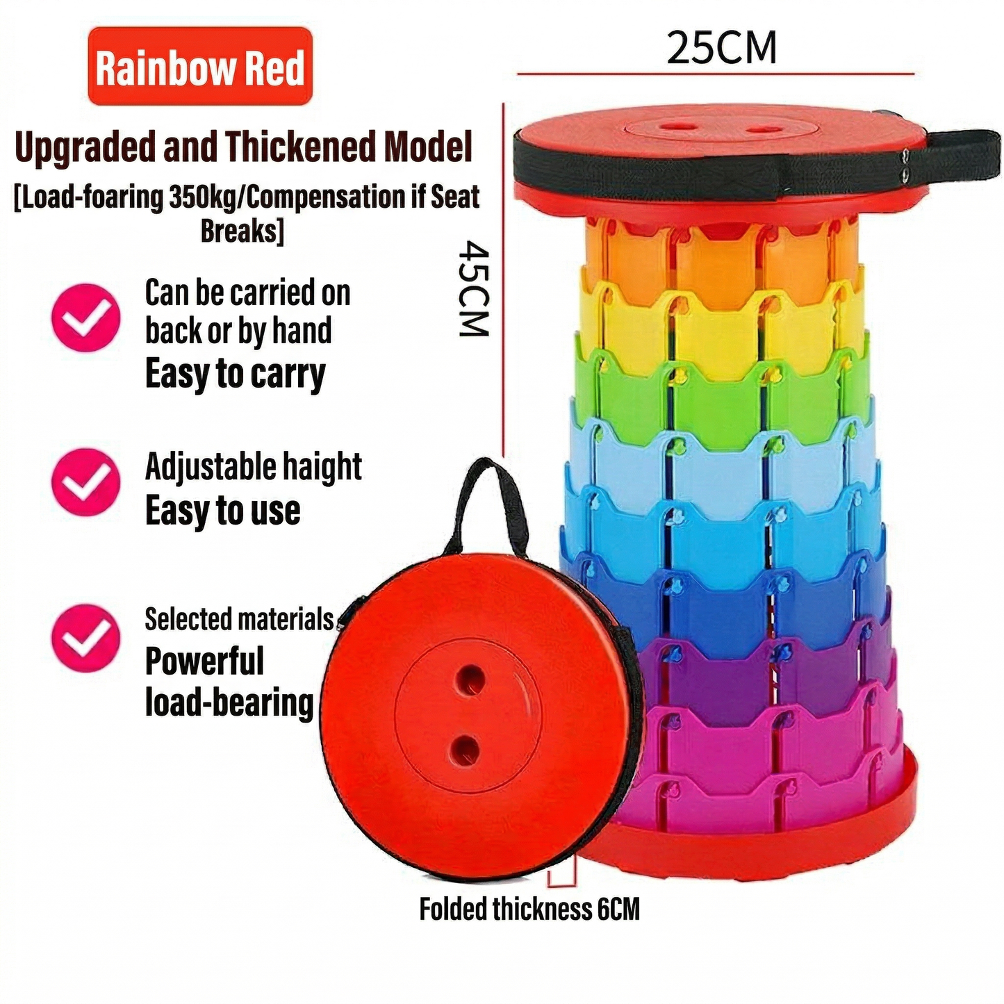 One Pull, One Twist – Adjustable, Sturdy, Go-Anywhere Stool