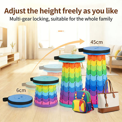 One Pull, One Twist – Adjustable, Sturdy, Go-Anywhere Stool