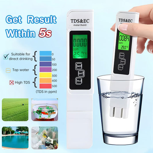 🔥🔥Tired of Uncertain Water Quality? This Meter Tests Water Purity Instantly & Accurately!