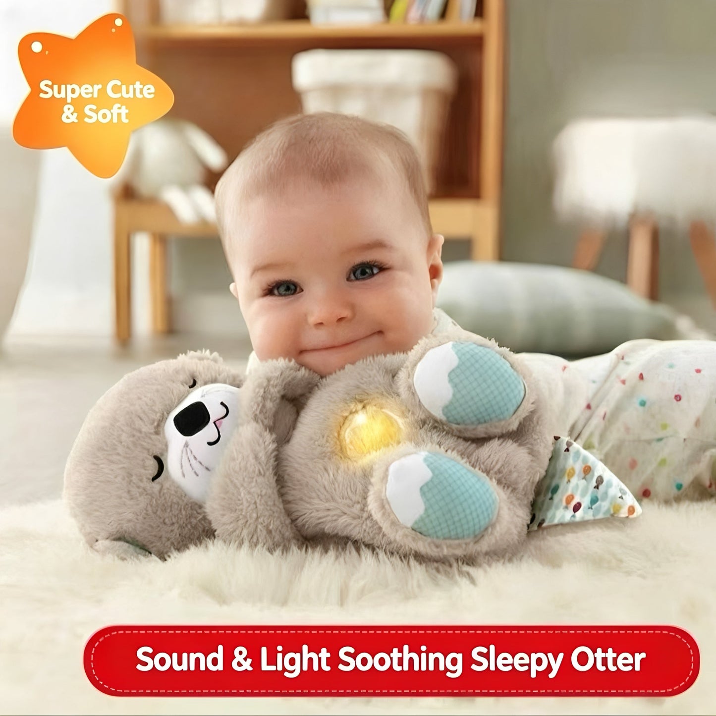 Tired of Sleepless Nights? This Cuddly Otter Mimics Real Breathing to Help You Fall Asleep Fast