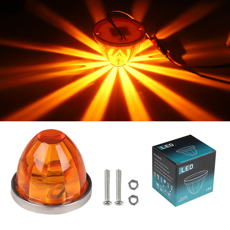 🚨3/4 Inch LED Amber Watermelon Side Marker Light 3rd Gen Design🚨