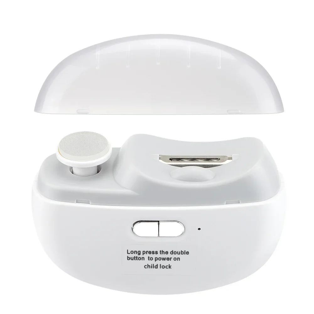 Electric Nail Clipper & Polisher with LED Light
