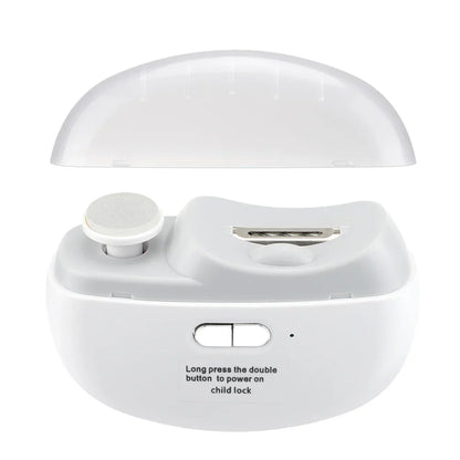 Electric Nail Clipper & Polisher with LED Light