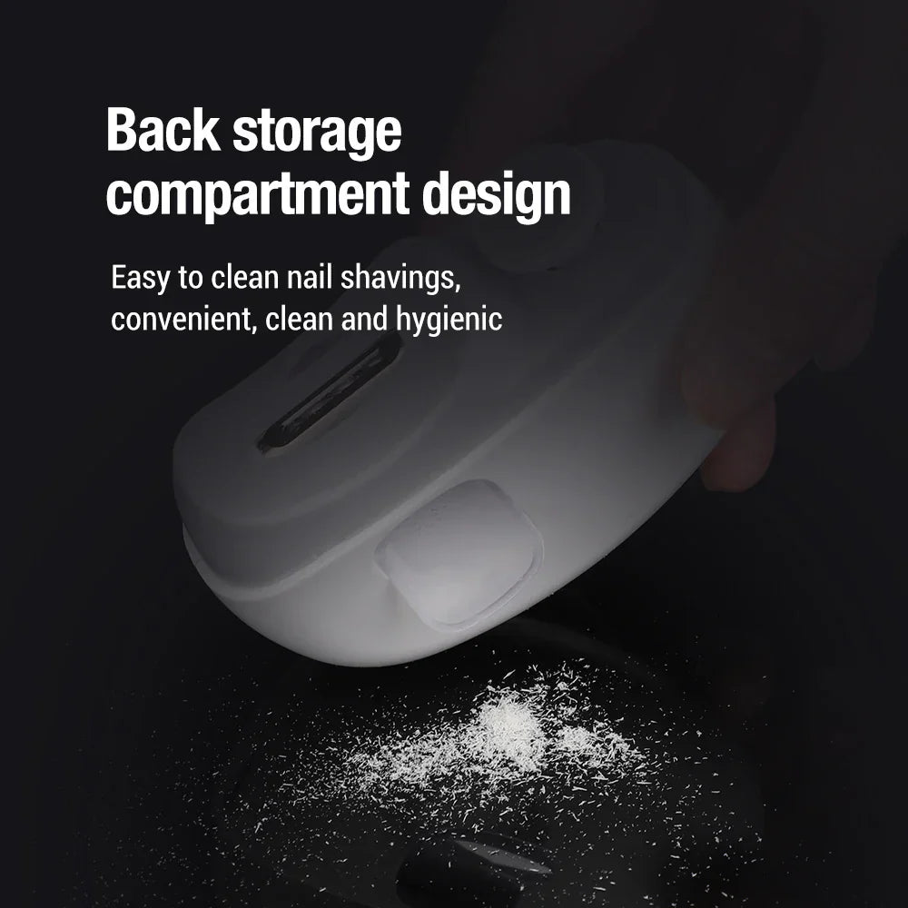 Electric Nail Clipper & Polisher with LED Light