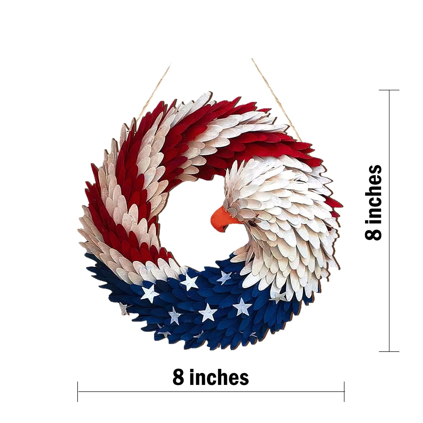 🔥Handmade U.S Eagle 250th Anniversary Patriotic Wreath💖Not for Decoration, Made for Remembrance