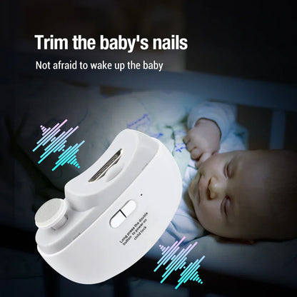 Electric Nail Clipper & Polisher with LED Light