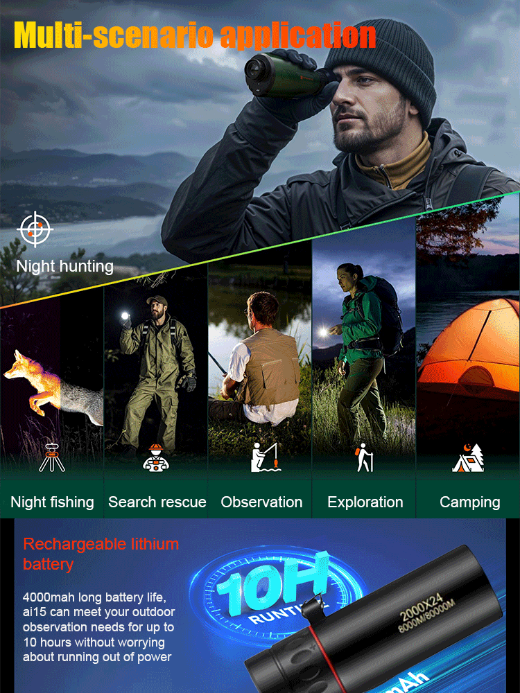 🔥The must-have outdoor gadget of 2026: Darkness can no longer hide anything—long-range night vision goggles.