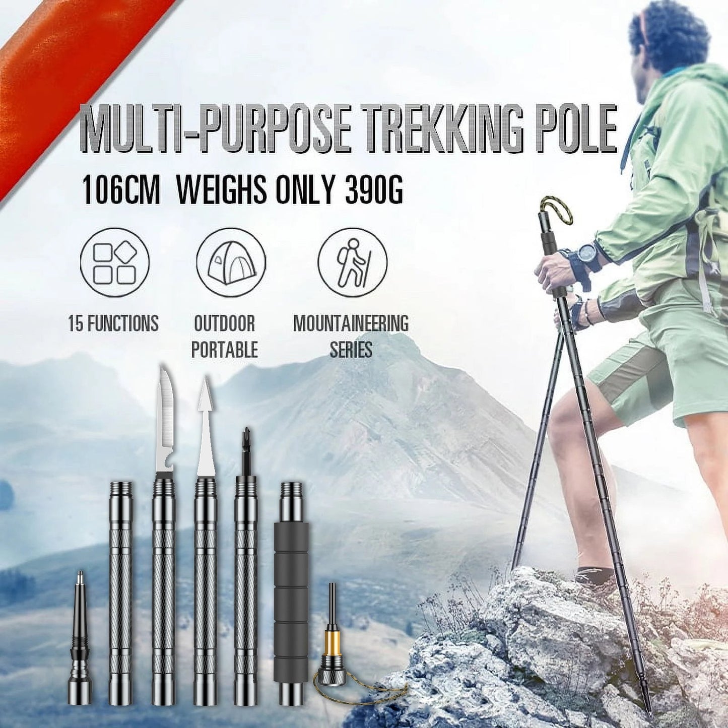 10 Tools in 1 Stick – Your All-in-One Hiking, Survival & Self-Defense Gear