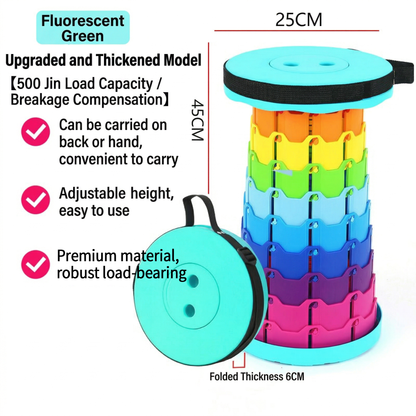One Pull, One Twist – Adjustable, Sturdy, Go-Anywhere Stool